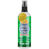 Bodhi Dog natural breath spray bottle for dogs delivering minty fresh breath