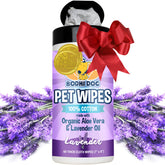Bodhi Dog Pet Wipes package front showing lavender scent for odor control
