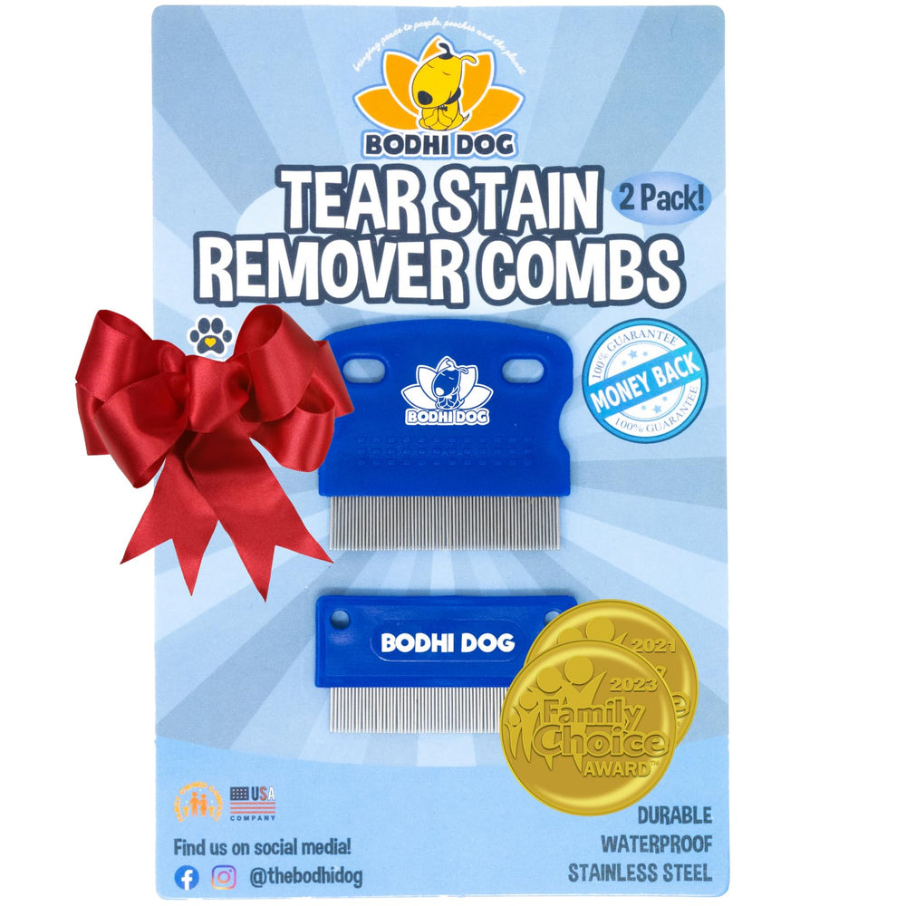 Bodhi Dog Tear Stain Remover Combs close-up teeth for gentle buildup removal