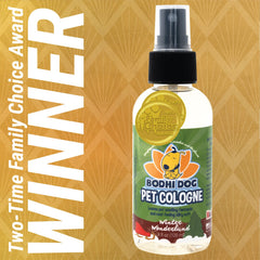 Bodhi Dog Winter Wonderland spray applied to coat for a refreshed feel
