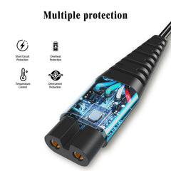 BOEEA USB cord for Oneisall RFC-676 connector, durable power for long grooming sessions.
