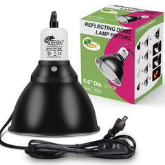 BOEESPAT reptile lamp dome 5-5 inch concentrates heat for terrariums.