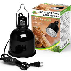 BOEESPAT Reptile Light Deep Dome shows strong UV output with 5.5-inch dome