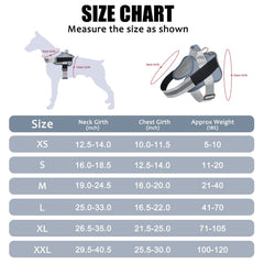 Bolux harness sturdy nylon handle for closer control on crowds.