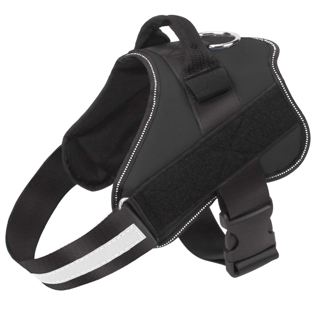 Bolux dog harness no-pull reflective vest for safer evening walks.