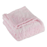 Bone Dry embossed bone print blanket pink on 36x48 for cozy pets.