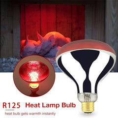 BONGBADA heat lamp bulb R40 250W E26 base ready for easy installation