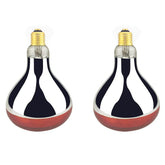 BONGBADA heat lamp bulb R40 250W red-painted outer-shell for durable warmth