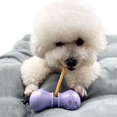 BoniVet bully-stick-holder compact purple small securely grips chews for safer play.