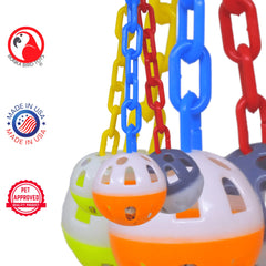 Bonka Ball Clanger's colorful rattle sounds stimulate curiosity and activity
