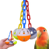 Bonka Ball Clanger three colorful rattle balls entice small birds for engaging playtime