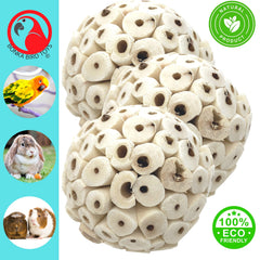 Bonka Sola Atta Ball soft texture—perfect for gentle beak play and nibbling.