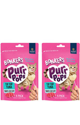 Bonkers Purr Pops Tip Top Tuna stick—quick, engaging lickable treat for bonding with your cat.