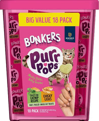 Bonkers Purrpops chicken-catnip bites for catnip excitement