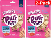 Bonkers Purrpops salmon lollipop pack front for training rewards
