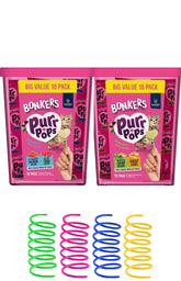 Bonkers Purrpops salmon-tuna bites for tasty training rewards