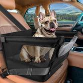 Bonthee elevated seat front view for clearer pet visibility on trips.