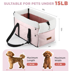 BONTHEE PU leather dog car seat closeup highlights wipe-clean surface for quick spills