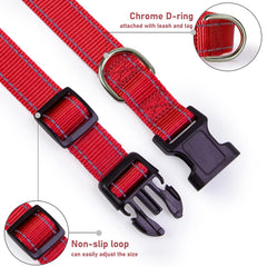 BOOMIBOO chrome-coated D-ring on durable leash collar.