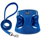 BOOMIBOO dog harness blue step-in, easy on/off for daily walks.