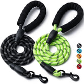 BOOMIBOO dog leash 4ft with rugged nylon for reliable control on daily walks.