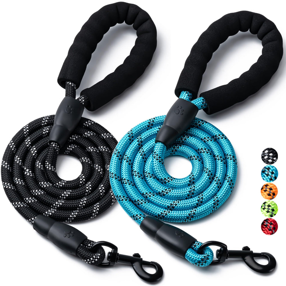 BOOMIBOO two-pack dog leashes for versatile daily walks and training.