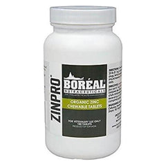 Boreal Nutraceuticals Zinpro Organic Zinc tablets support coat and skin health in pets