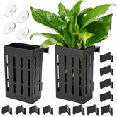 Borlech aquarium plant holder hangs on glass edge for flexible placement