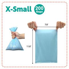 BOS 7.8x11.8 inch bags designed for durable, odor-sealed disposal