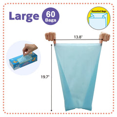BOS Amazing Odor Sealing Bags dispensed from the box for quick pickup.