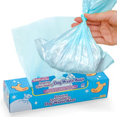 Bos box of amazing odor-sealing dog poop bags showing durable design for mess-free disposal.