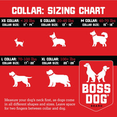 Boss Dog tactical collar red camo large D-ring and clip for control