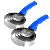 BOTH WINNERS 2-pack reversible curry comb with soft touch grip for comfortable grooming