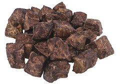 Boulder Dog Food Company Bison Cubes closeup bison-lung reveals protein-rich natural snack.