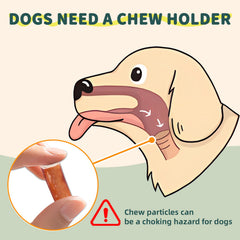BOUSEPO dog chew holder demonstrating bite-resistant nylon durability during play