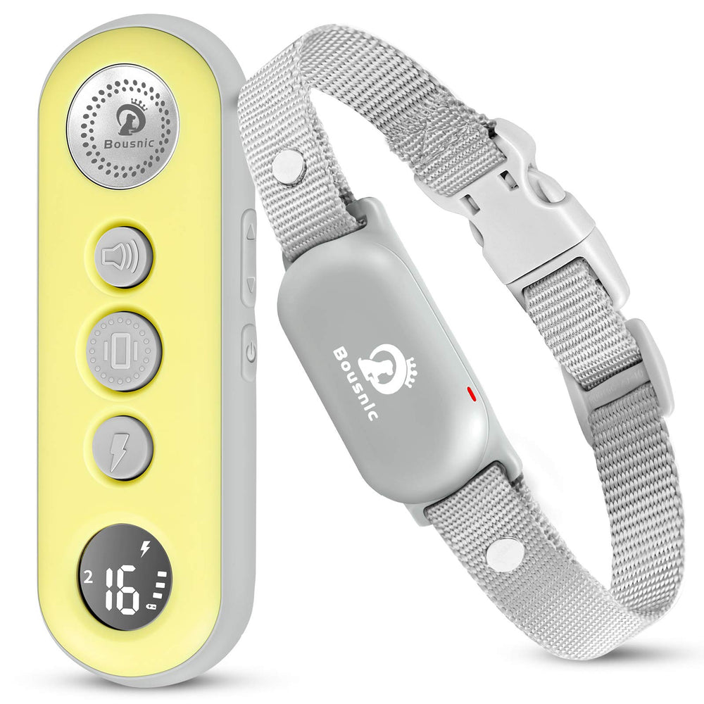 Bousnic dog collar with remote for long-distance training
