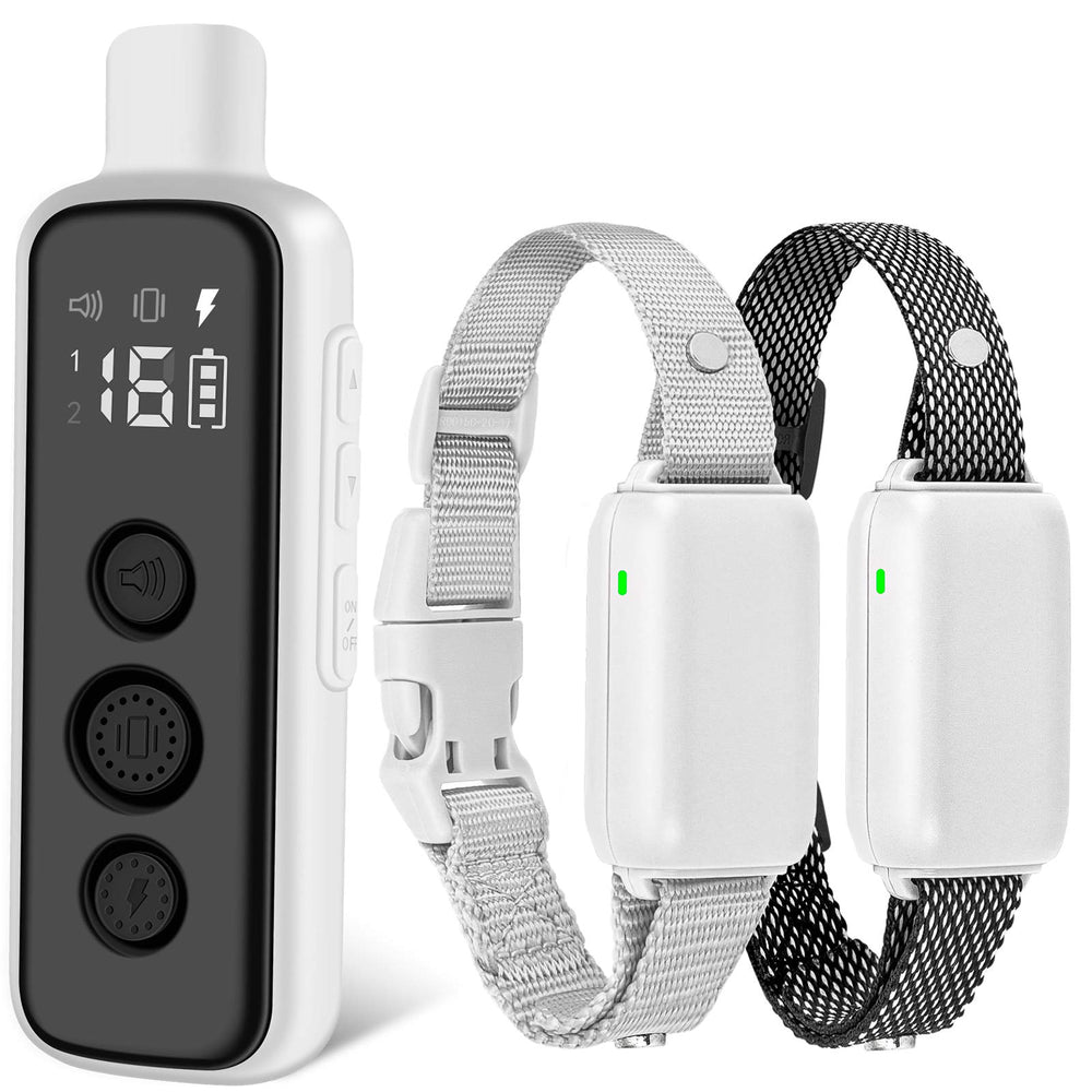 BOUSNIC dual-channel remote collar enables training two dogs up to 1000ft