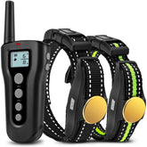 BOUSNIC dog training collar remote shows 1000ft range for outdoor training