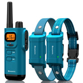 BOUSNIC dog training collar remote demonstrates long-range control for outdoor training