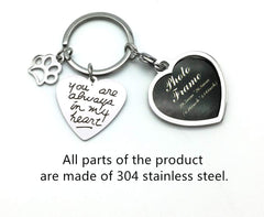 bouti1583 dog memory keychain with paws keeps beloved moments close