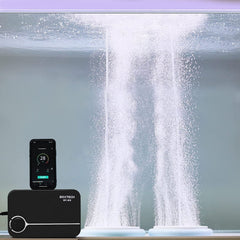 Boxtech aquarium air pump dual outlet close-up highlighting versatile aeration options