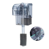 Boxtech aquarium hang-on filter front view with compact, quiet filtration for small tanks.