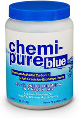Boyd Chemi-Pure Blue 11oz bottle showing media ready for toxin reduction and easy installation.