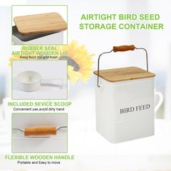 Brabtod airtight lid valve technology protects dry bird food