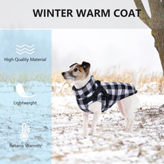 Brabtod dog winter jacket with built in harness for easy control