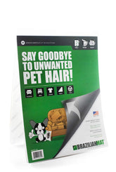 BrazilianMat hair remover sheets packaging showing 25 sheets ready for use.