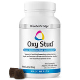 Revival Breeder's Edge Oxy Stud soft chews closeup, palatable daily supplement for breeding male pets