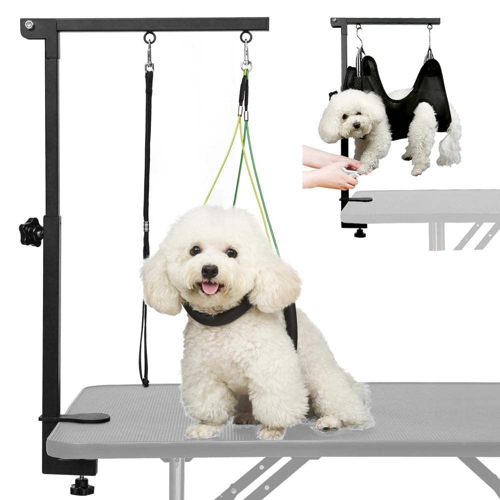 Breeze Touch adjustable-height arm enables precise, comfortable grooming.