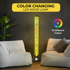 Brewish lamp side view shows color-changing LEDs for mood lighting.