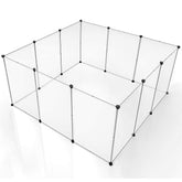 BRIAN & DANY playpen translucent panel inside view enables easy monitoring